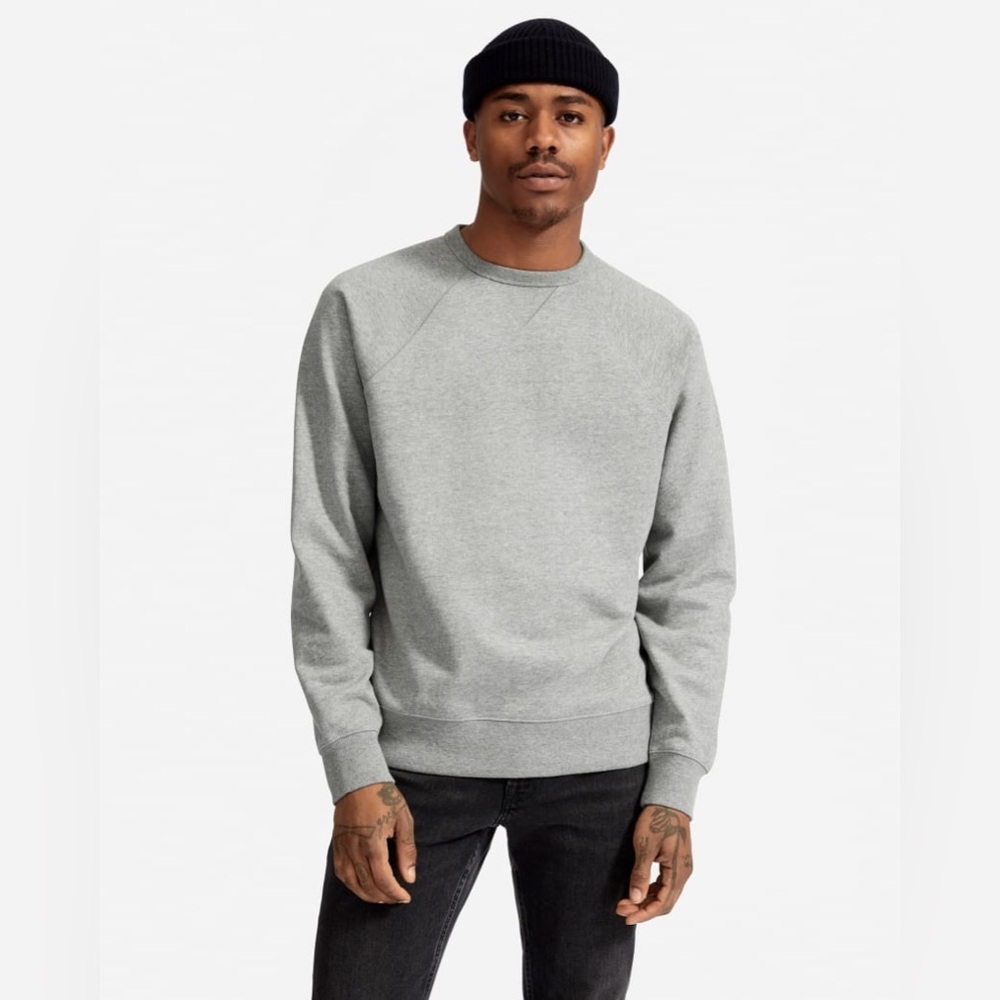 NWT Everlane The Unisex French Terry Crew